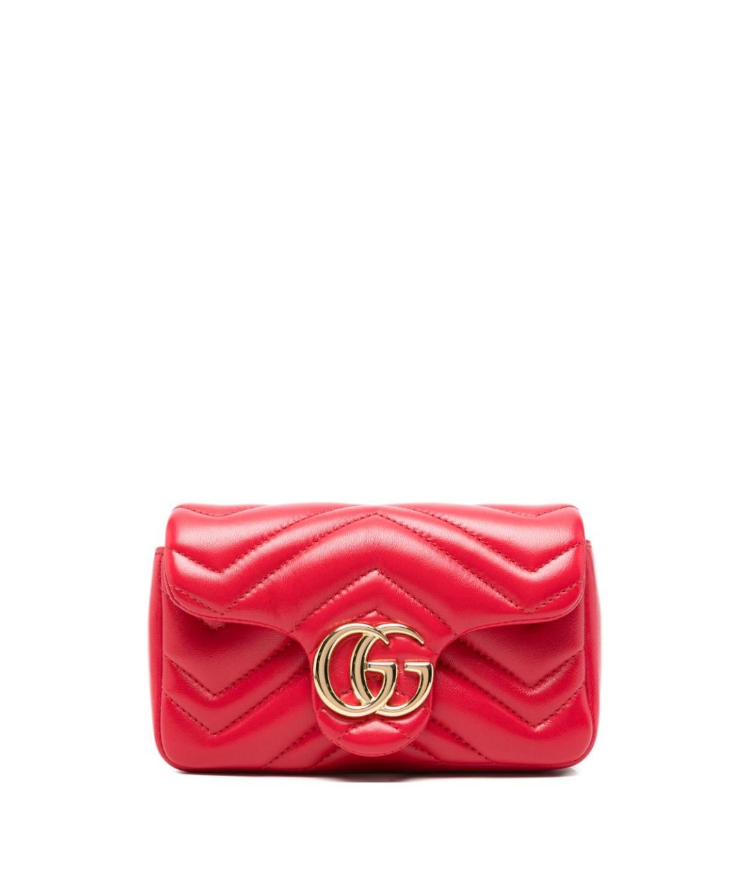 GUCCI Красная кожаная сумка тоут, фото 1