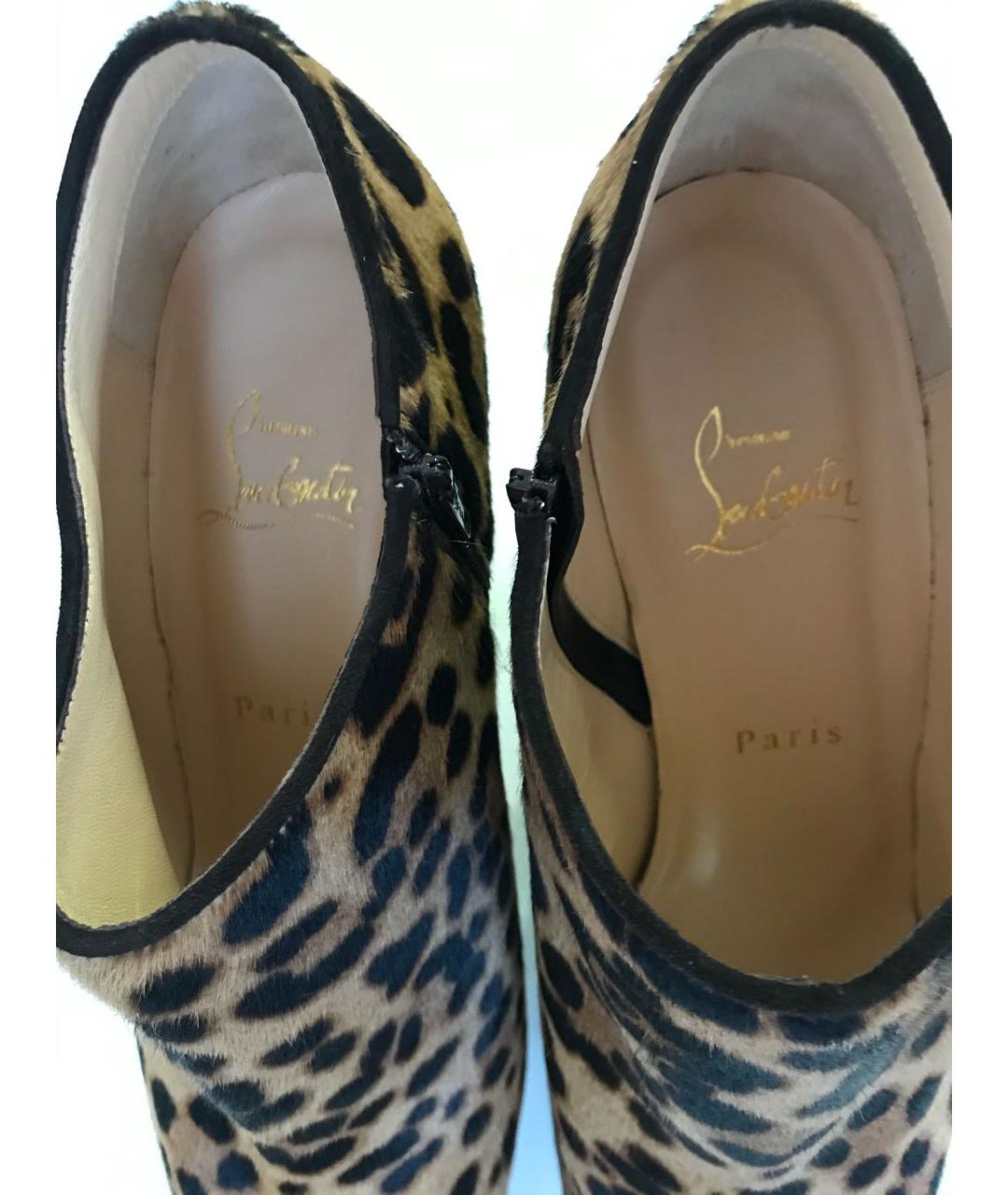 CHRISTIAN LOUBOUTIN Коричневые туфли из экзотической кожи, фото 6