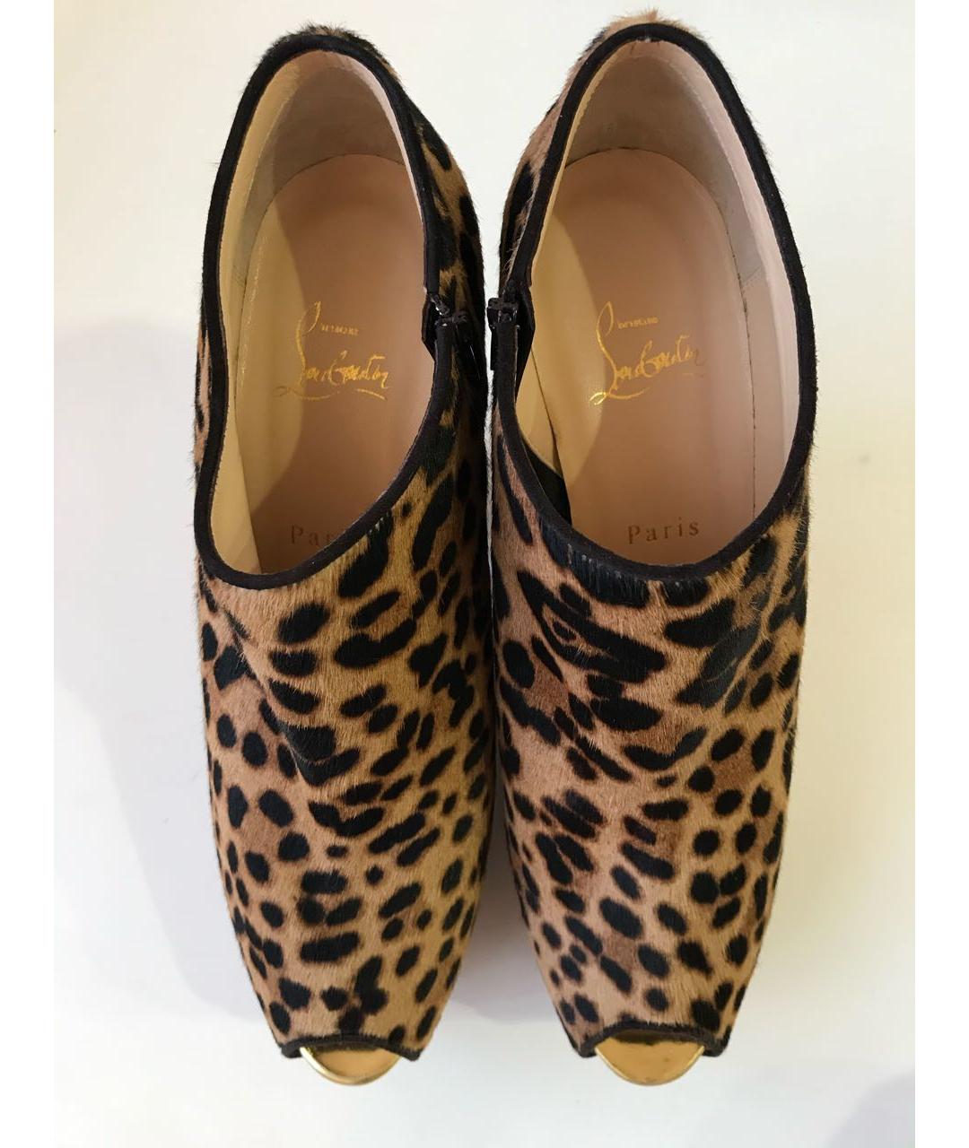 CHRISTIAN LOUBOUTIN Коричневые туфли из экзотической кожи, фото 5