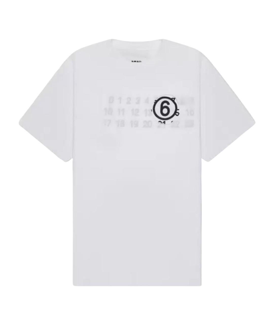 MM6 MAISON MARGIELA Белая хлопковая футболка, фото 1