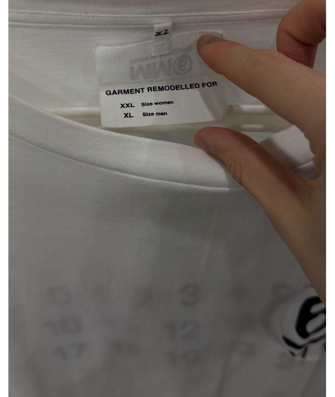 MM6 MAISON MARGIELA Белая хлопковая футболка, фото 7