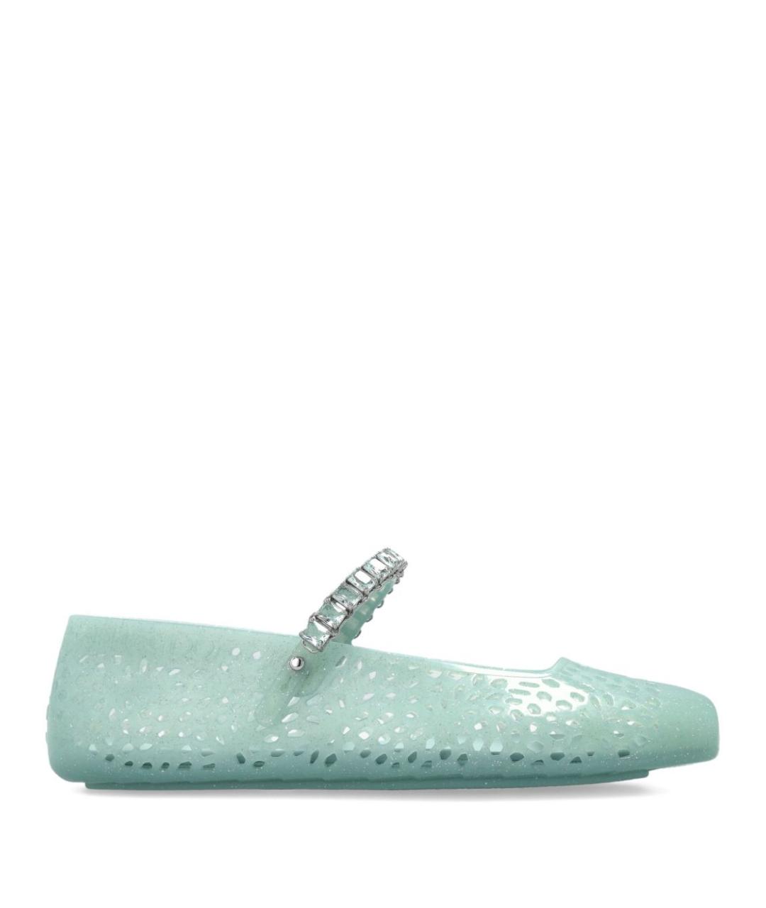 JIMMY CHOO Зеленые балетки, фото 1