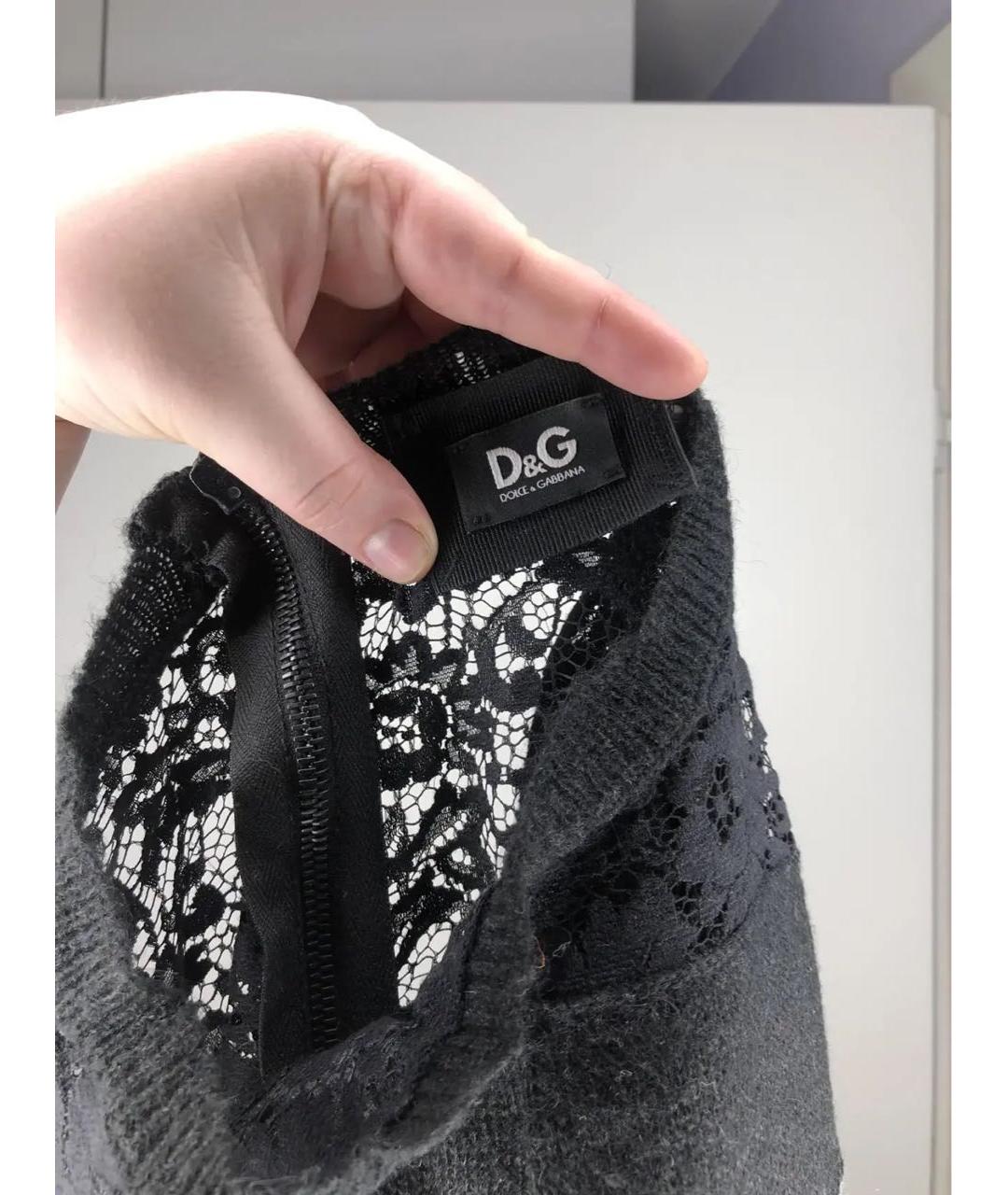 DOLCE&GABBANA Черное коктейльное платье, фото 4