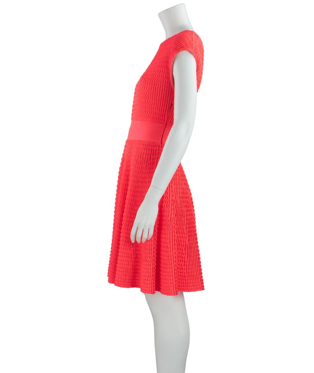 CHRISTIAN DIOR Коралловое полиэстеровое повседневное платье, фото 2