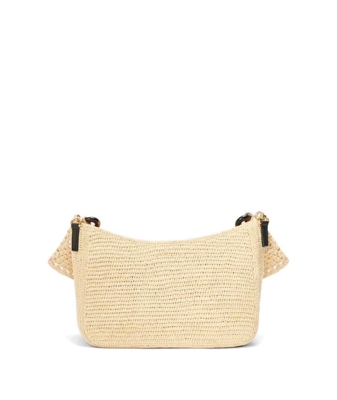 LOEWE Бежевая пелетеная сумка через плечо, фото 4