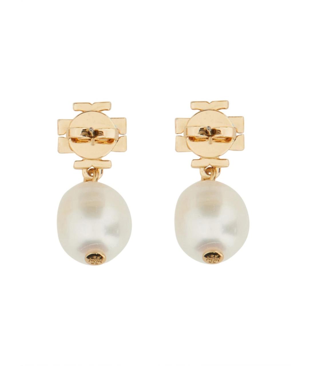 TORY BURCH Золотые металлические серьги, фото 4