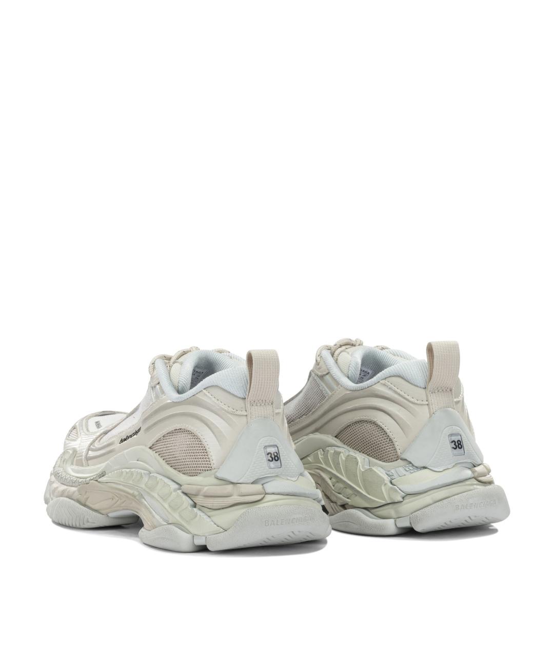 BALENCIAGA Белые текстильные кроссовки, фото 4
