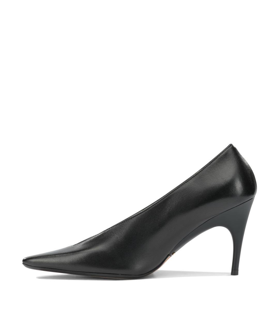 BALENCIAGA Черные кожаные туфли, фото 3