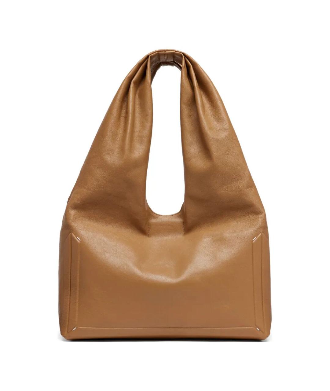 MAISON MARGIELA Коричневая кожаная сумка тоут, фото 1