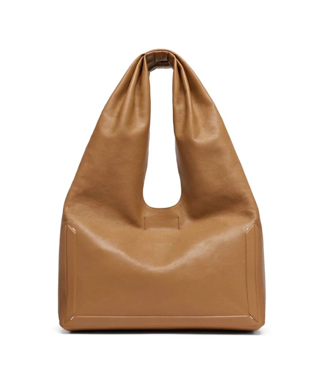 MAISON MARGIELA Коричневая кожаная сумка тоут, фото 5