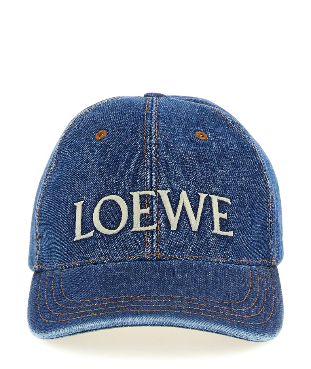 LOEWE Синяя хлопковая кепка, фото 1