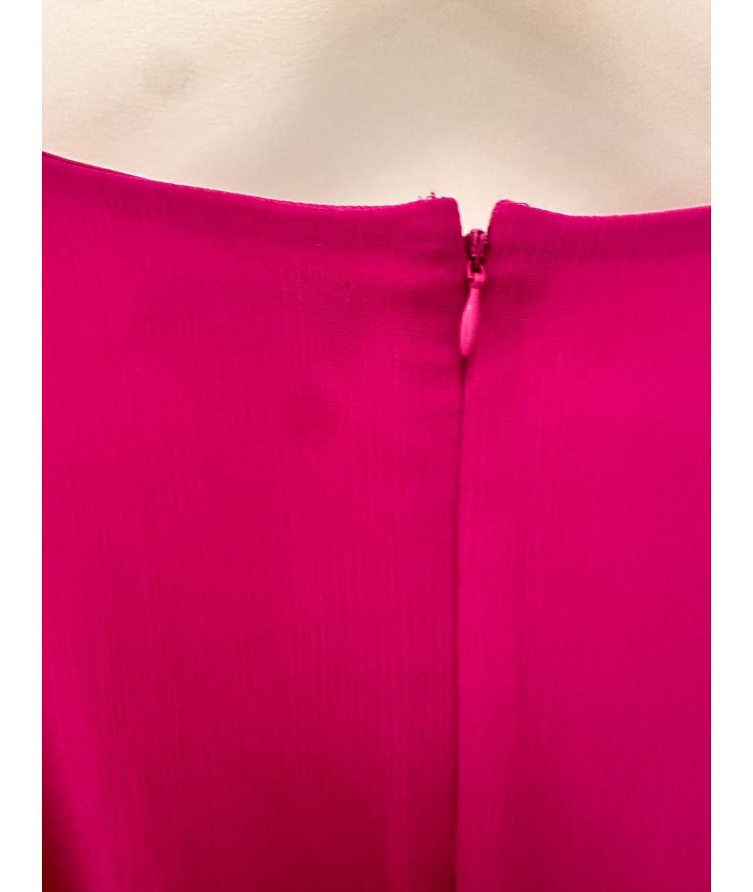 DKNY Фуксия полиэстеровое коктейльное платье, фото 8