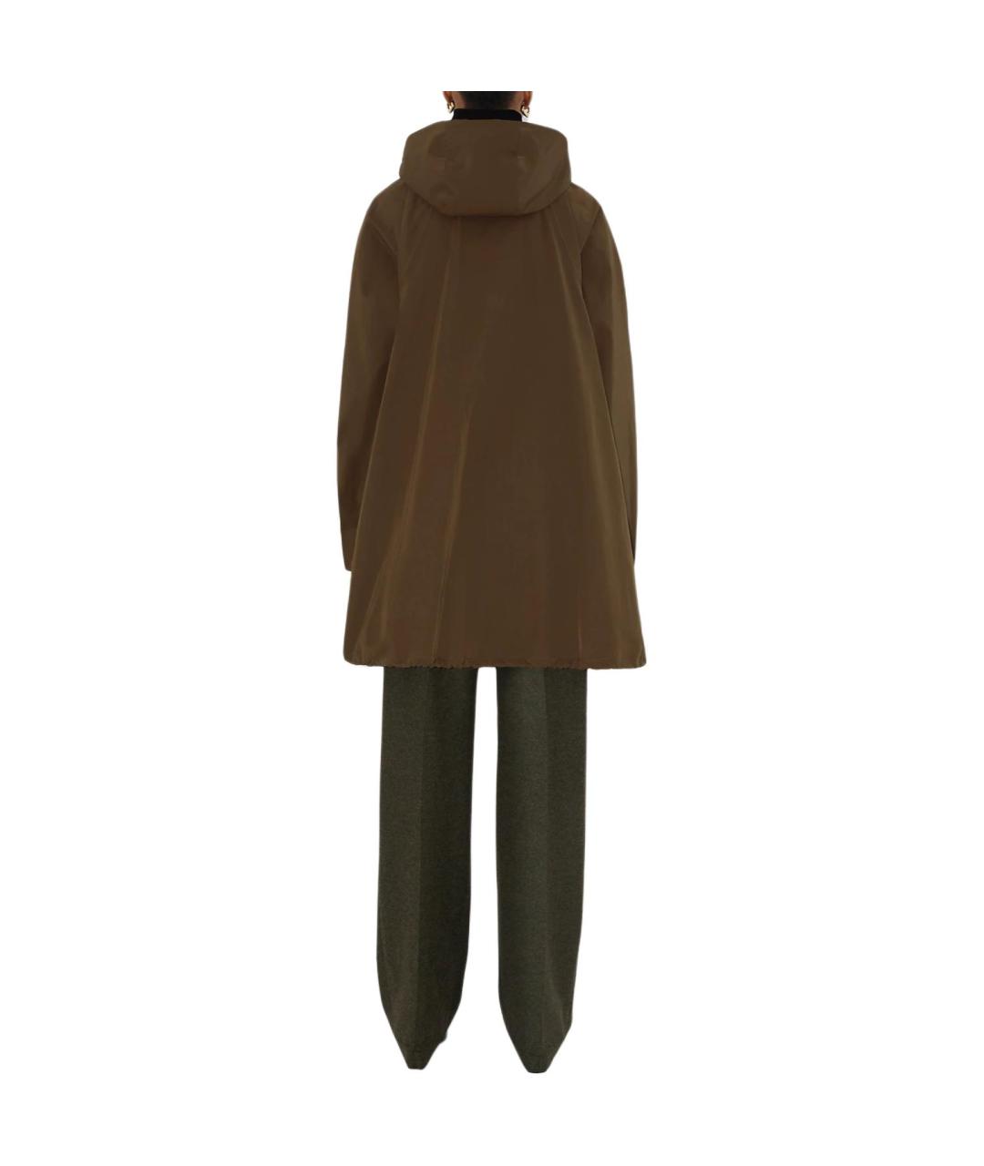 BURBERRY Коричневая полиамидовая парка, фото 3