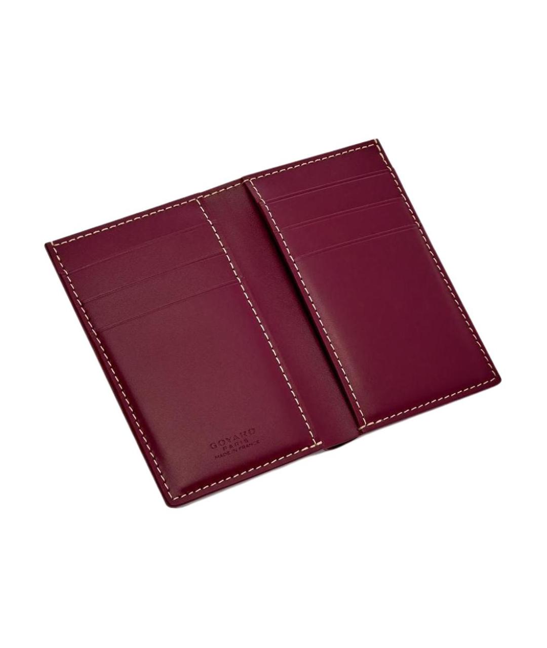 GOYARD Бордовый кардхолдер, фото 2