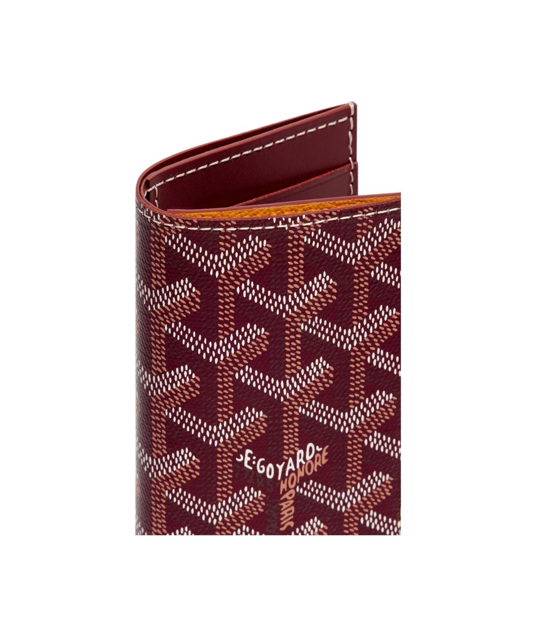 GOYARD Бордовый кардхолдер, фото 3