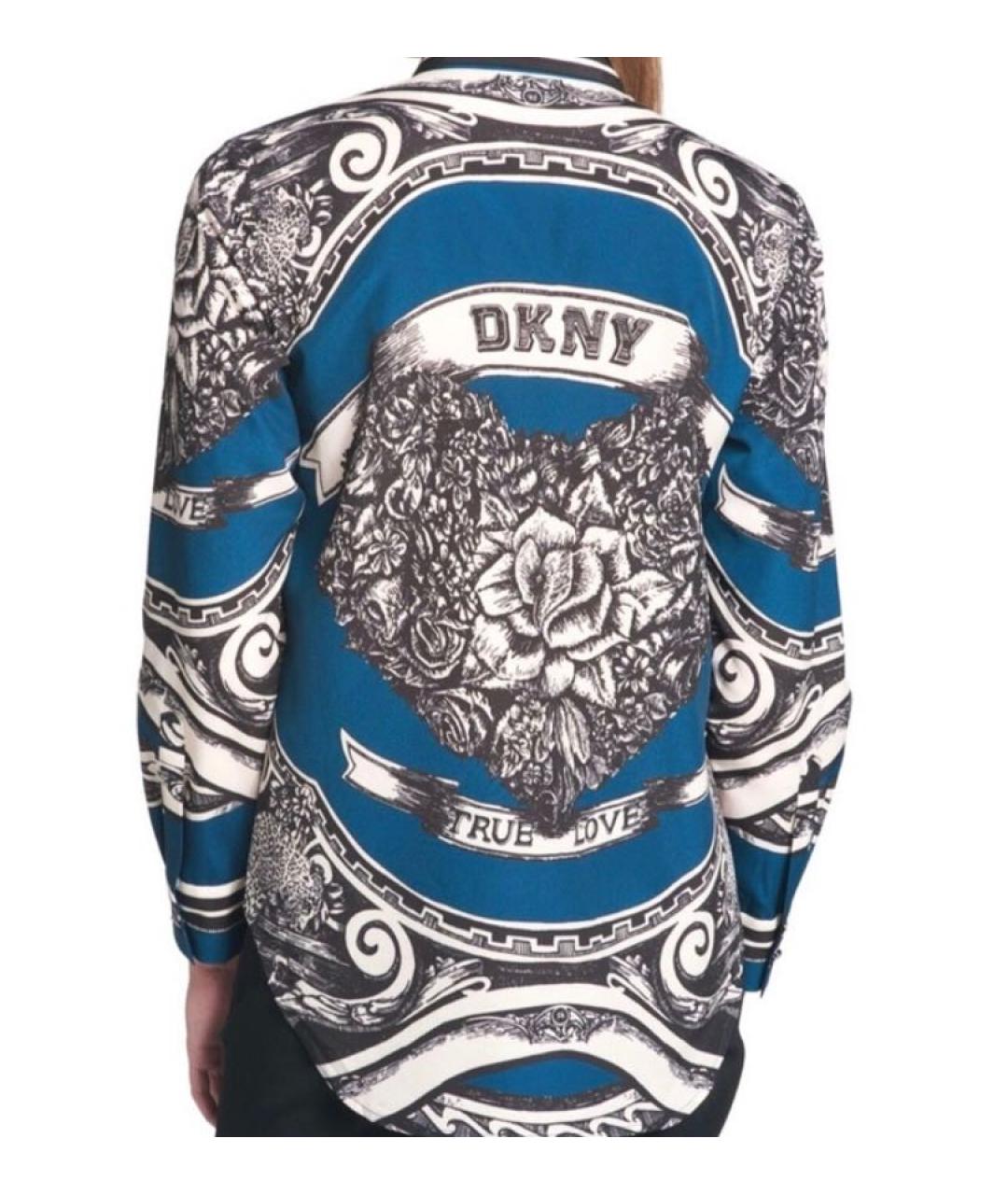 DKNY Мульти полиэстеровая блузы, фото 8