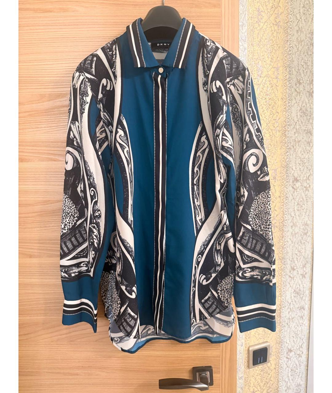 DKNY Мульти полиэстеровая блузы, фото 6