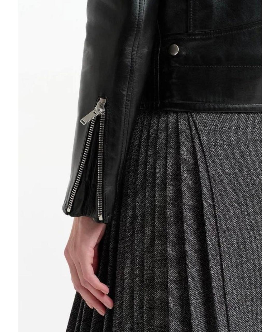 SAINT LAURENT Черная кожаная куртка, фото 8