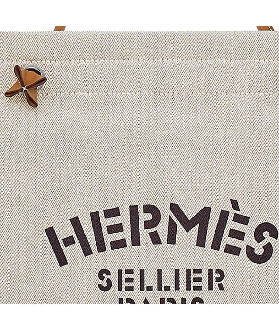 HERMES Бежевая сумка через плечо, фото 5