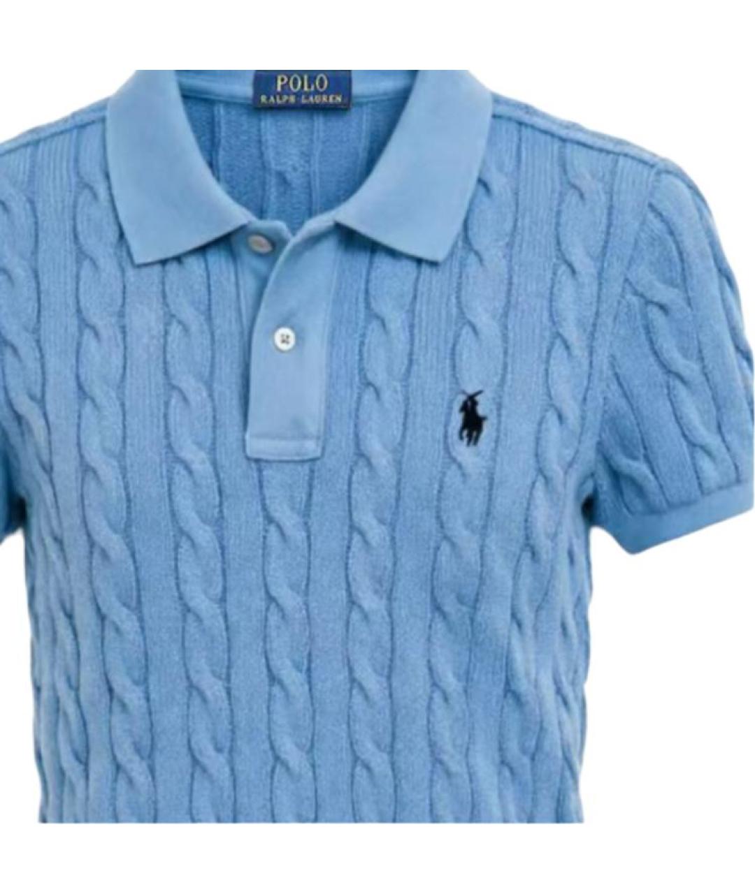 POLO RALPH LAUREN Синий хлопковый джемпер / свитер, фото 2