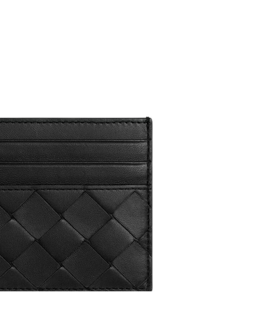 BOTTEGA VENETA Черный кожаный кардхолдер, фото 4