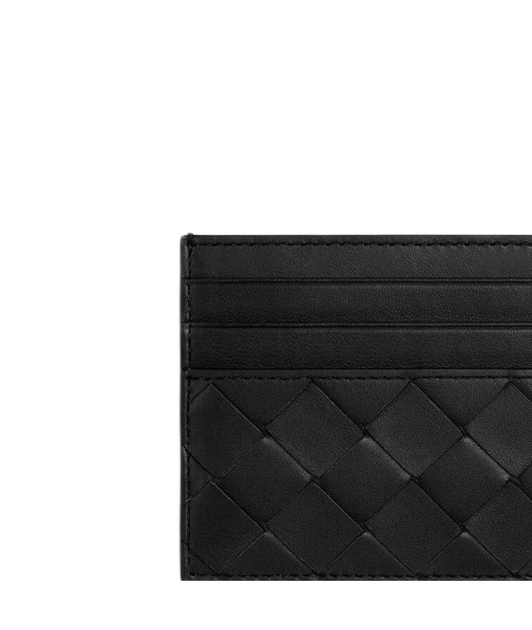 BOTTEGA VENETA Черный кожаный кардхолдер, фото 5