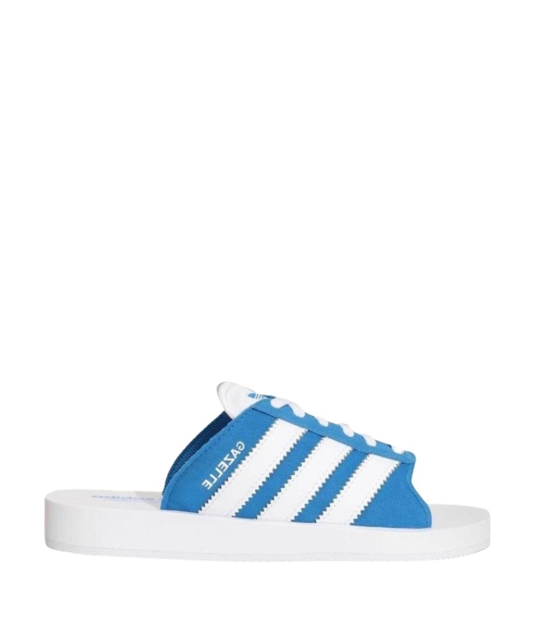 ADIDAS Синие шлепанцы, фото 1