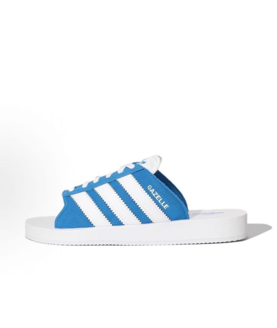 ADIDAS Синие шлепанцы, фото 9
