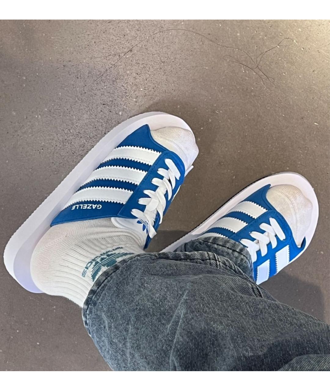 ADIDAS Синие шлепанцы, фото 7