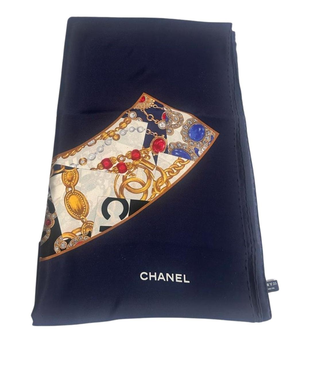 CHANEL Мульти шелковый платок, фото 1