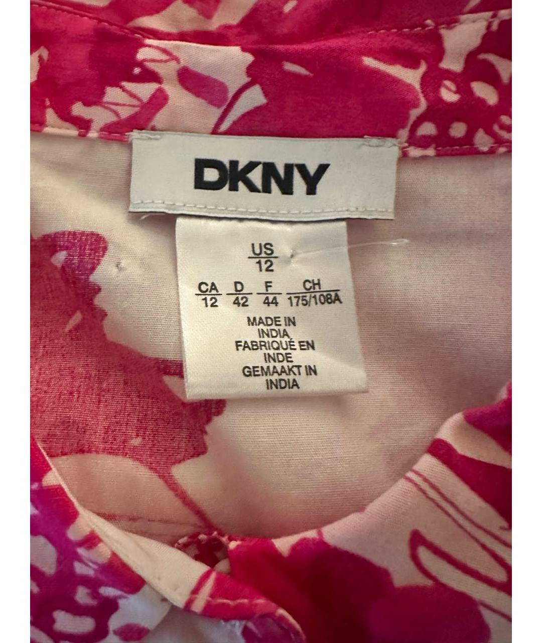 DKNY Мульти хлопковое повседневное платье, фото 3