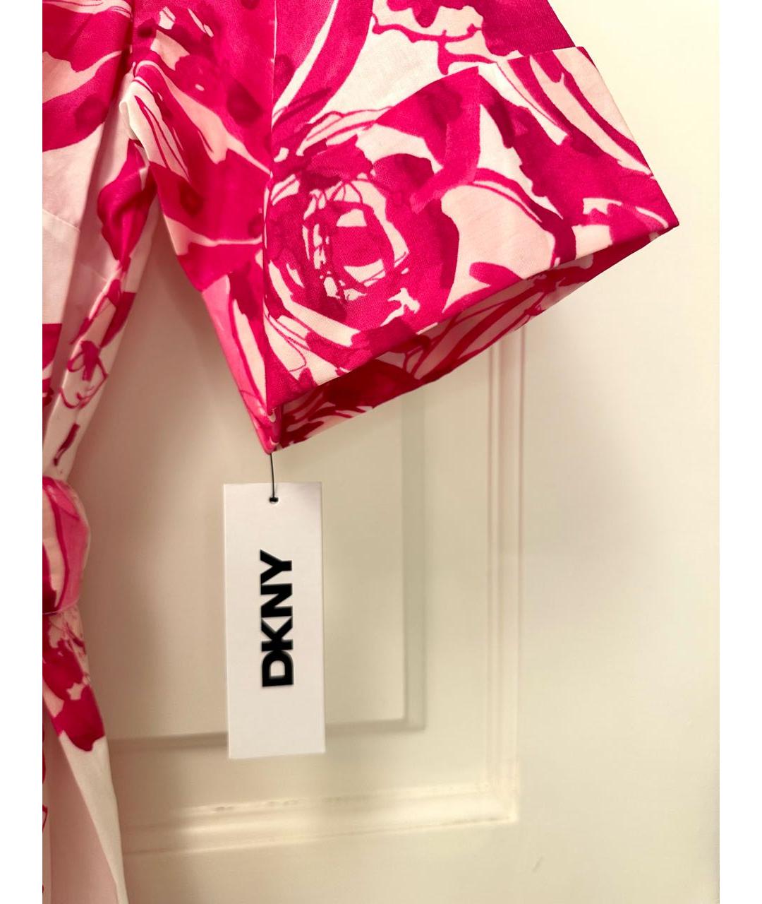 DKNY Мульти хлопковое повседневное платье, фото 2
