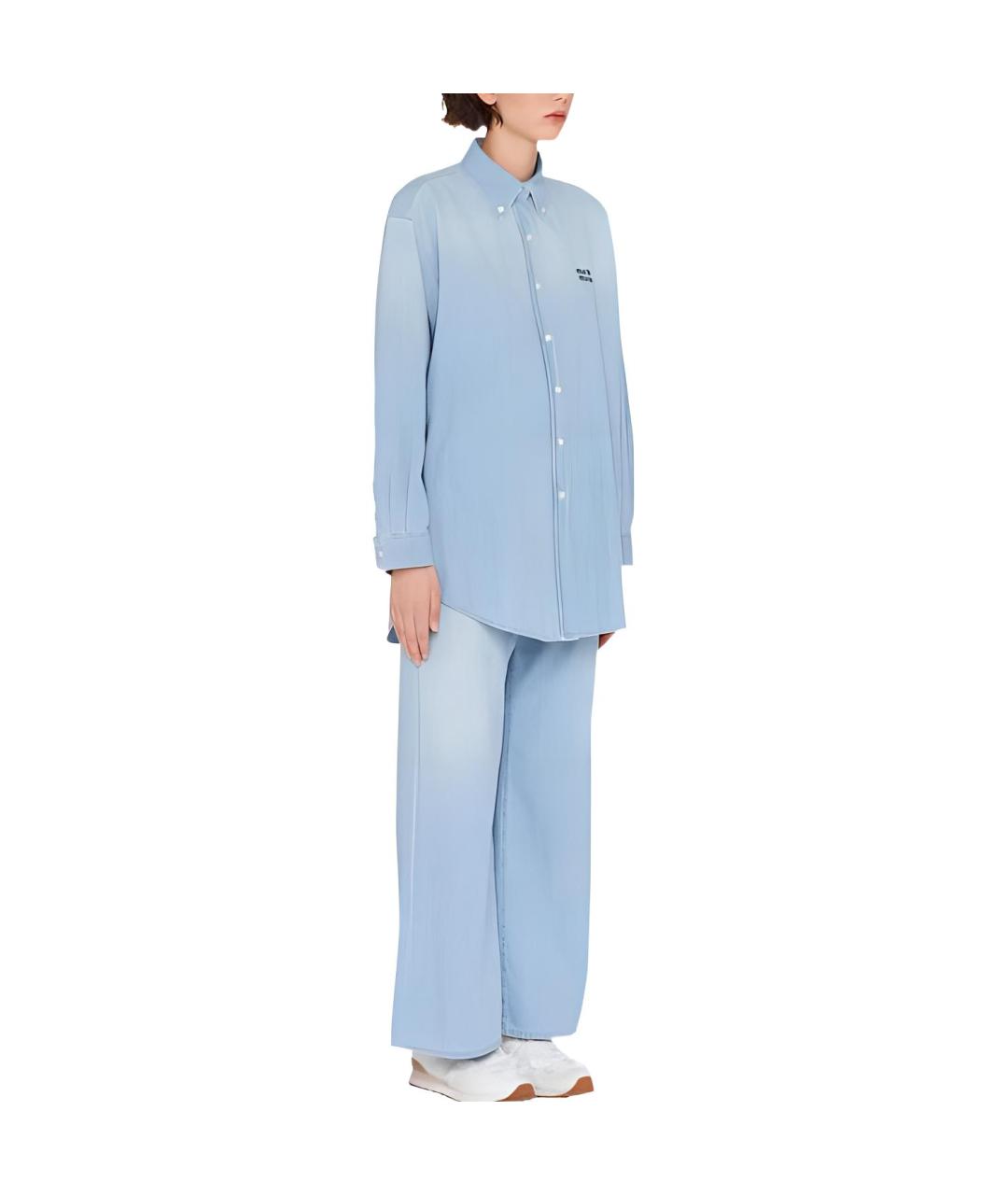 MIU MIU Синяя рубашка, фото 4