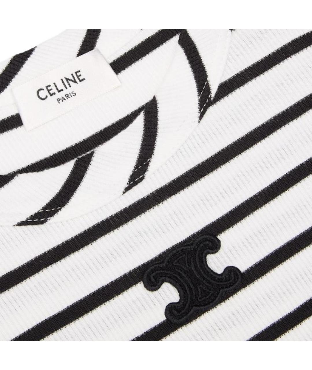 CELINE Черная майка, фото 3