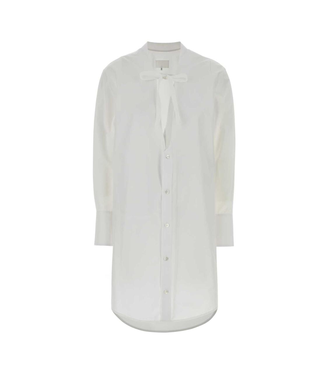 MAISON MARGIELA Белое хлопковое повседневное платье, фото 1