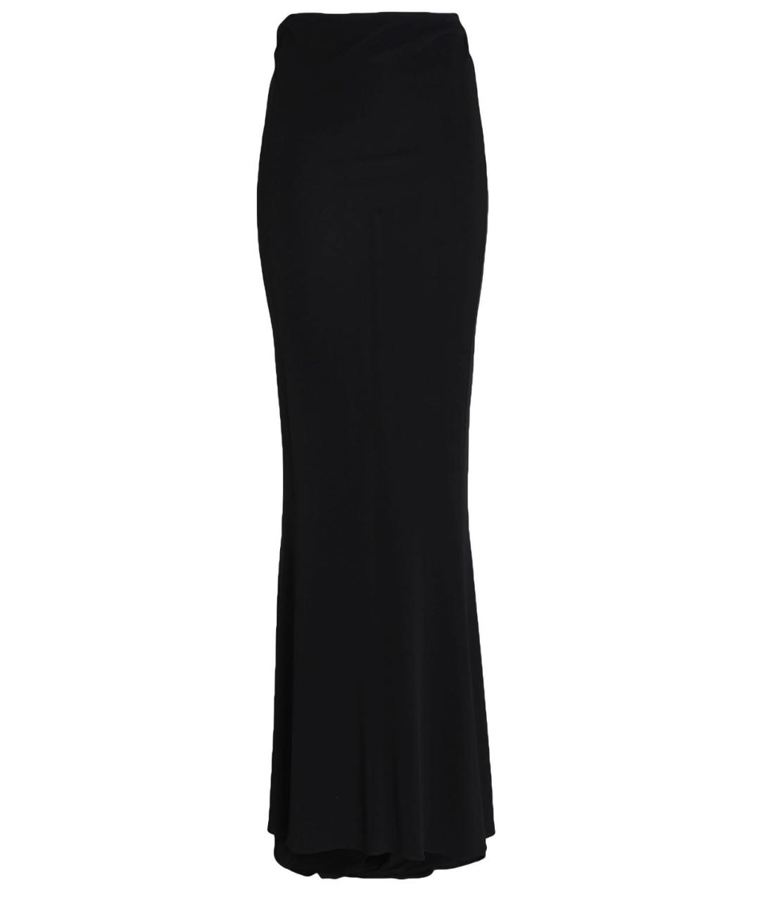 SAINT LAURENT Черная вискозная юбка макси, фото 8