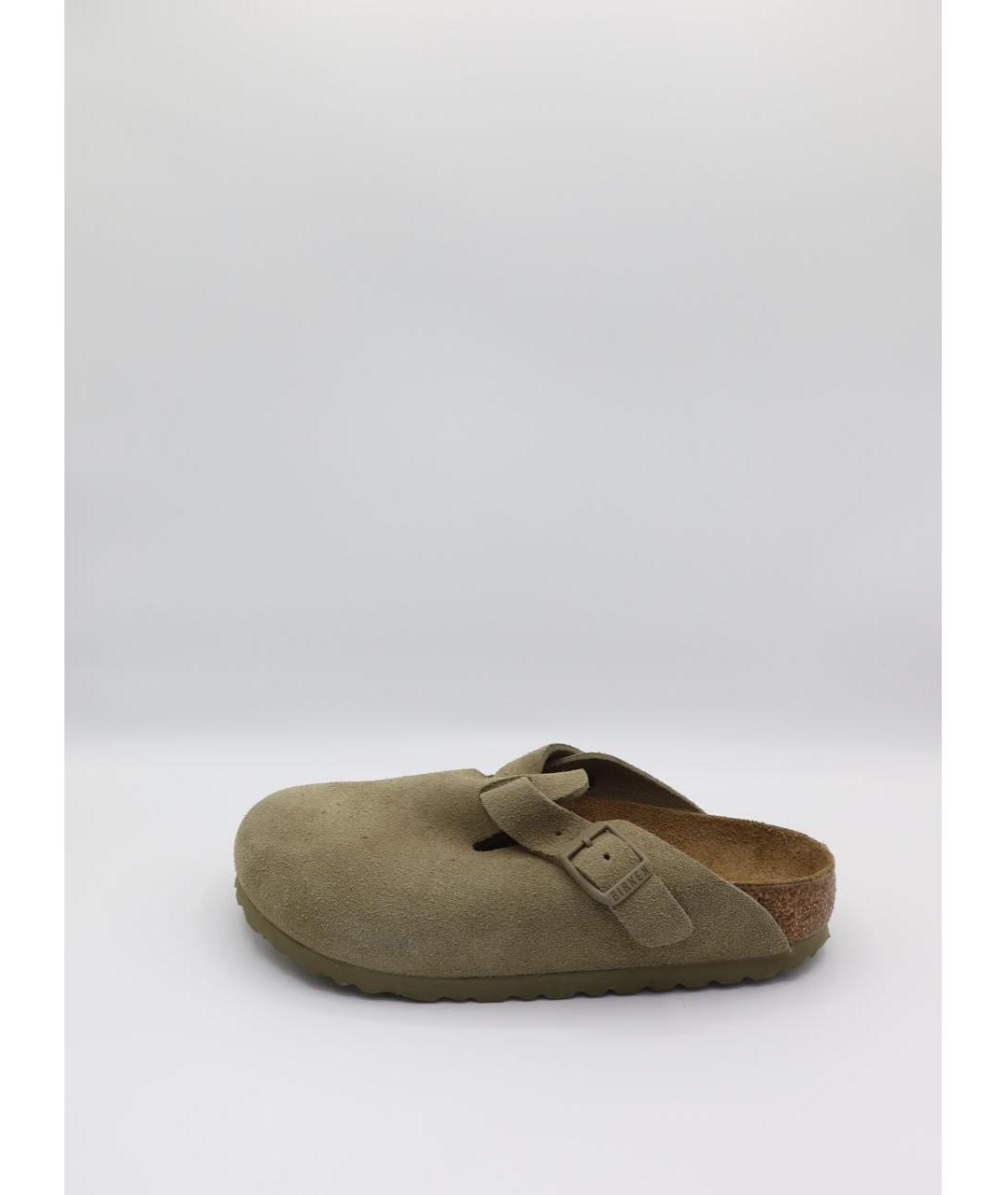 BIRKENSTOCK Зеленые замшевые сандалии, фото 6