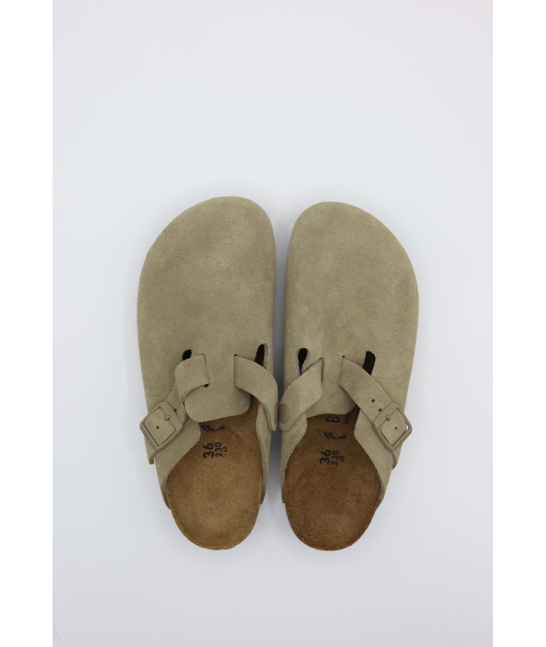BIRKENSTOCK Зеленые замшевые сандалии, фото 5