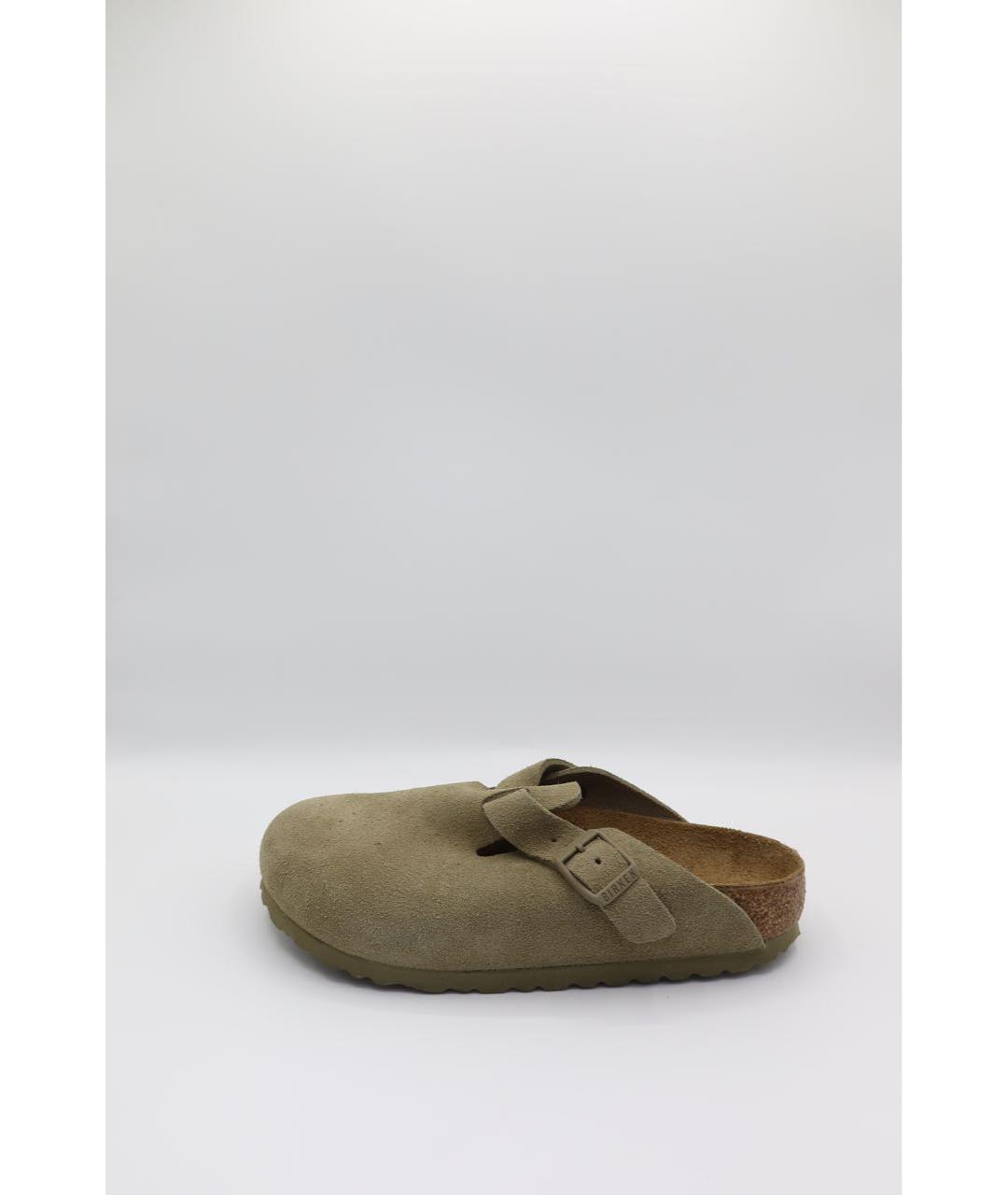 BIRKENSTOCK Зеленые замшевые сандалии, фото 6