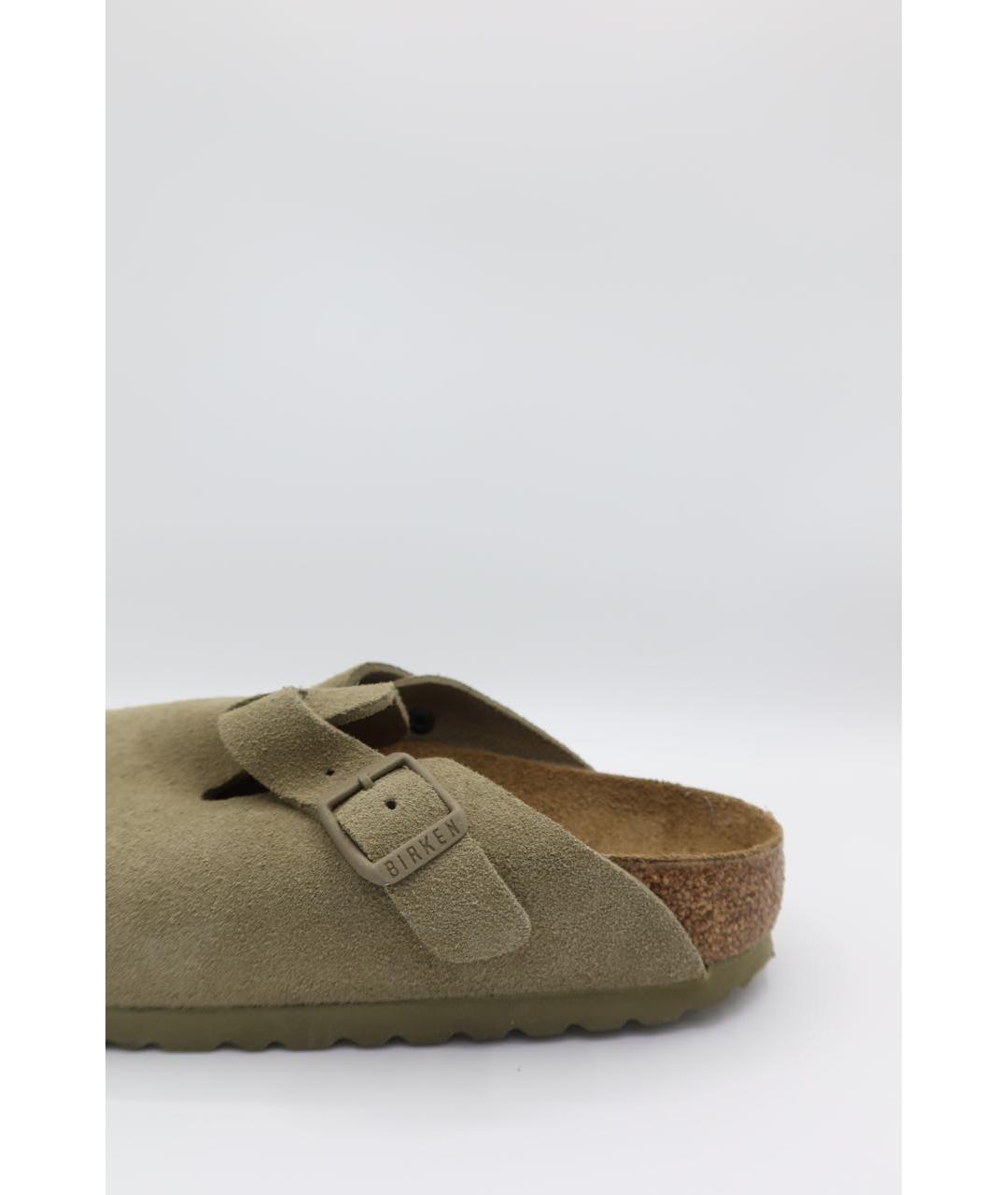BIRKENSTOCK Зеленые замшевые сандалии, фото 2