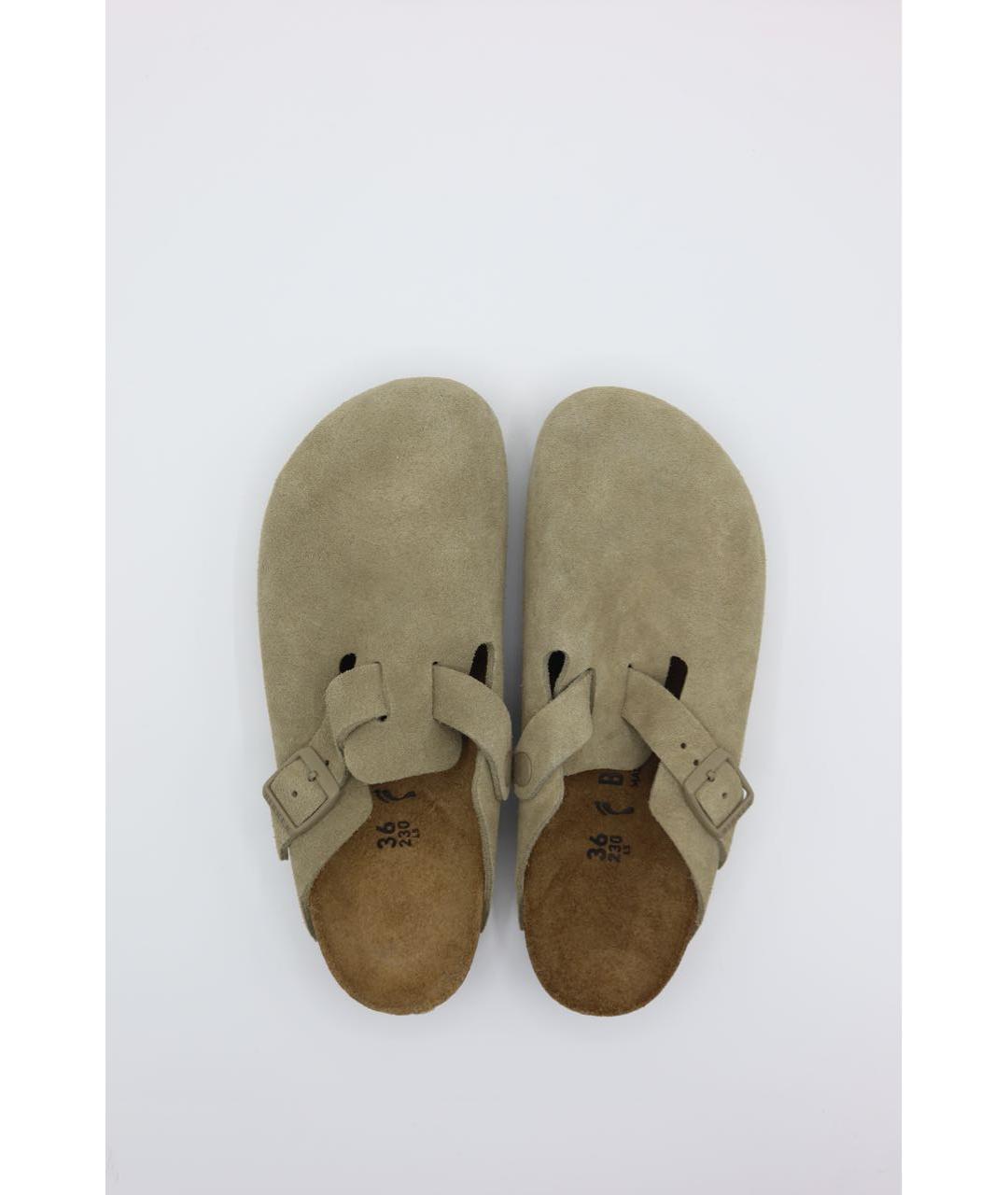 BIRKENSTOCK Зеленые замшевые сандалии, фото 5