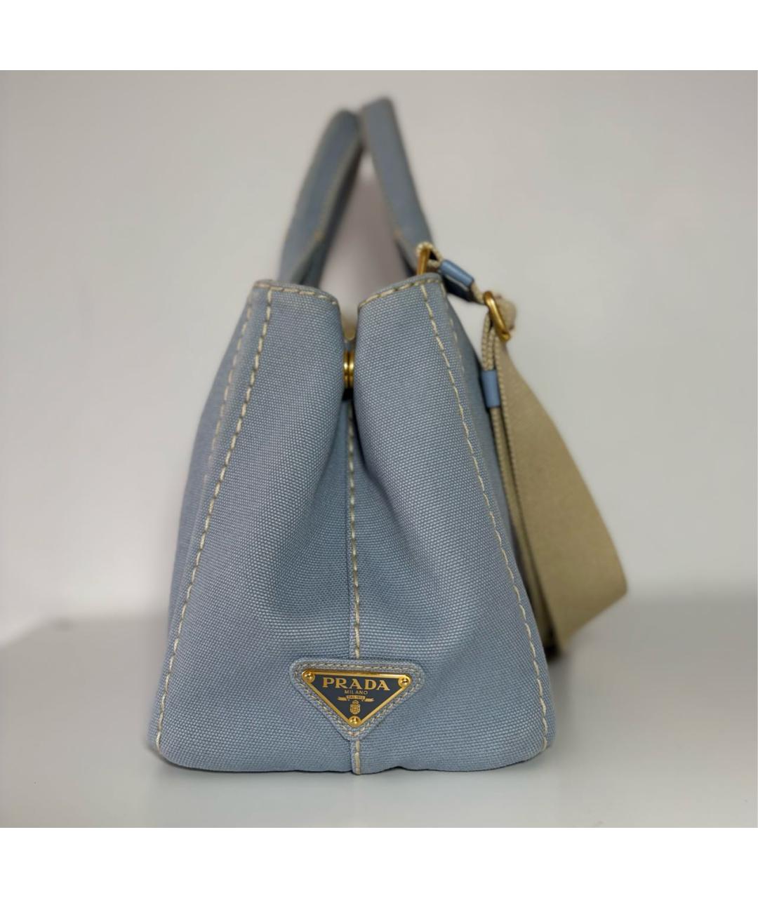 PRADA Голубая сумка тоут, фото 5