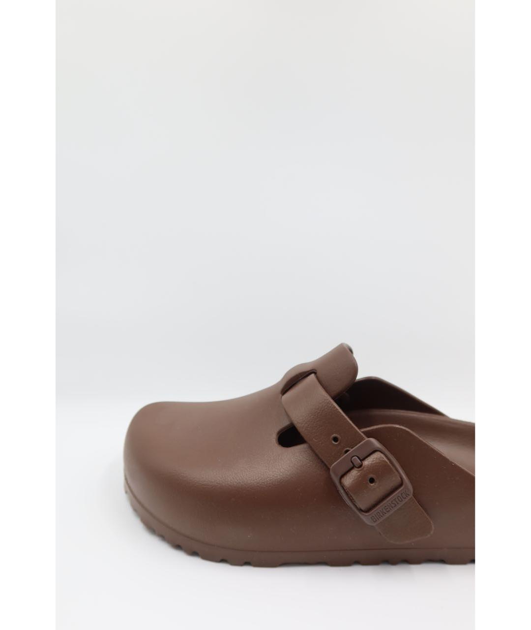 BIRKENSTOCK Коричневые резиновые сандалии, фото 2