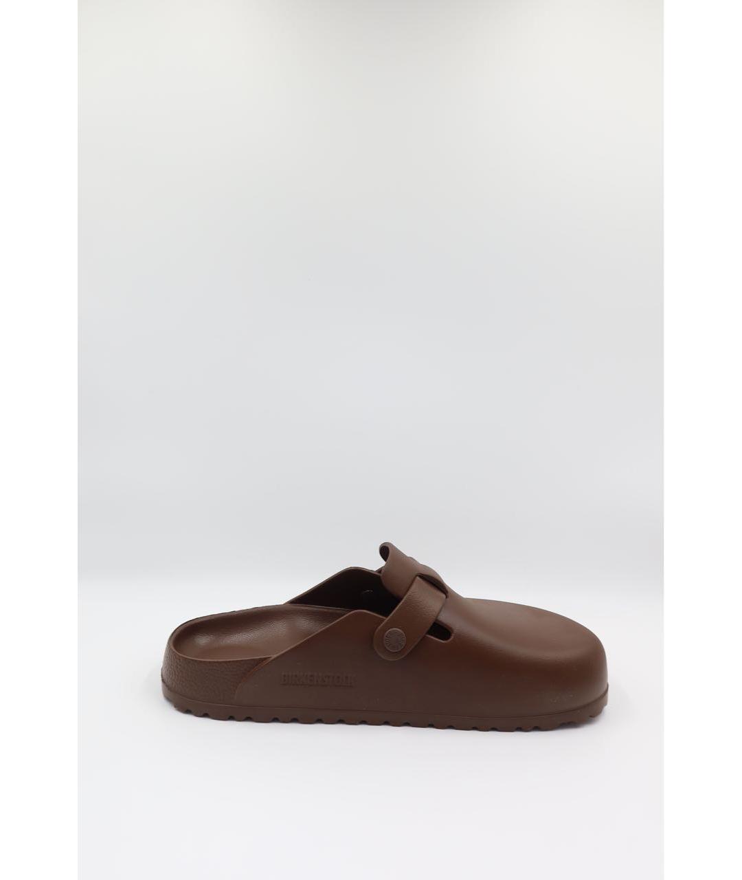 BIRKENSTOCK Коричневые резиновые сандалии, фото 3