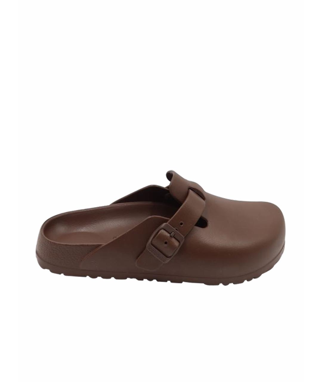 BIRKENSTOCK Коричневые резиновые сандалии, фото 1