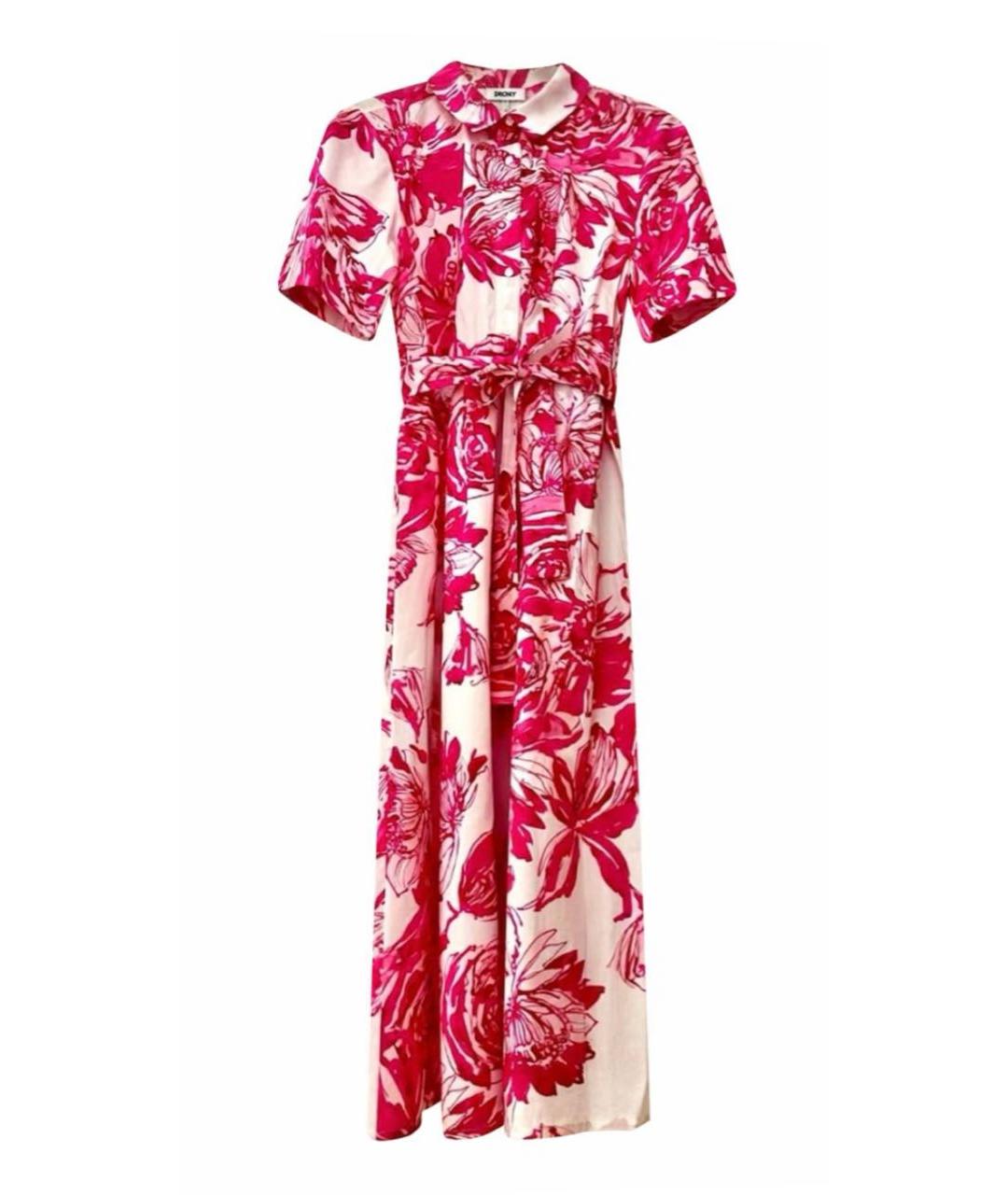 DKNY Мульти хлопковое повседневное платье, фото 1