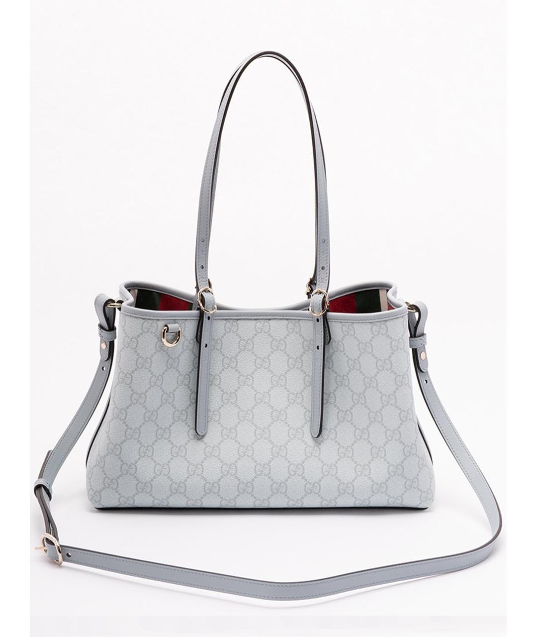 GUCCI Голубая сумка тоут, фото 3