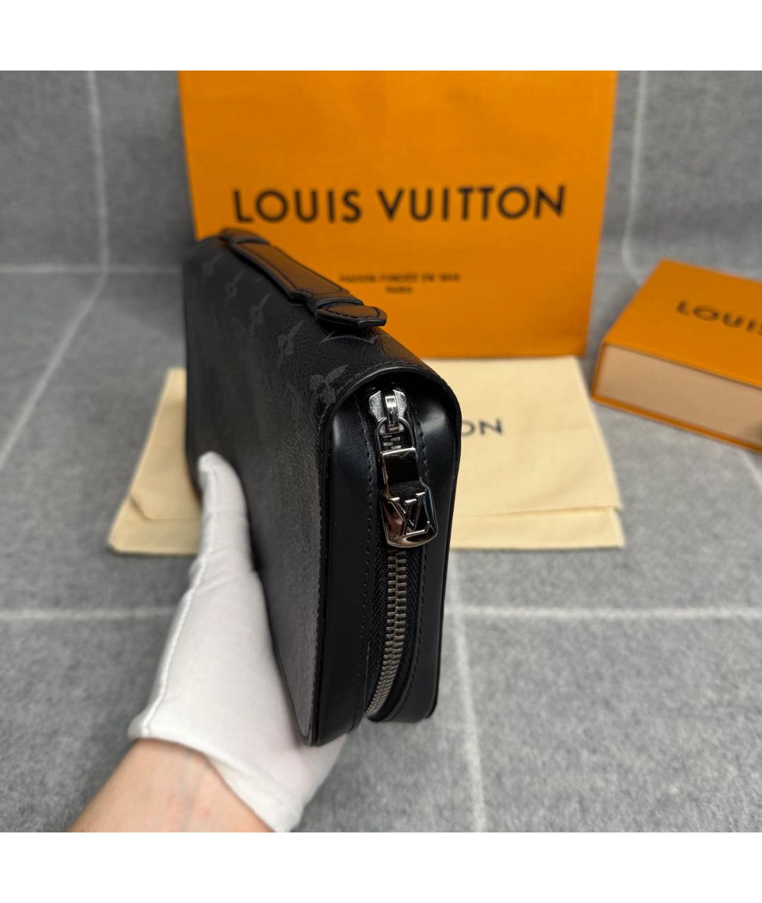 LOUIS VUITTON Черный кошелек, фото 4