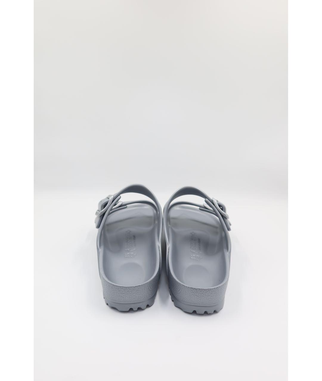 BIRKENSTOCK Серебряные резиновые сандалии, фото 4