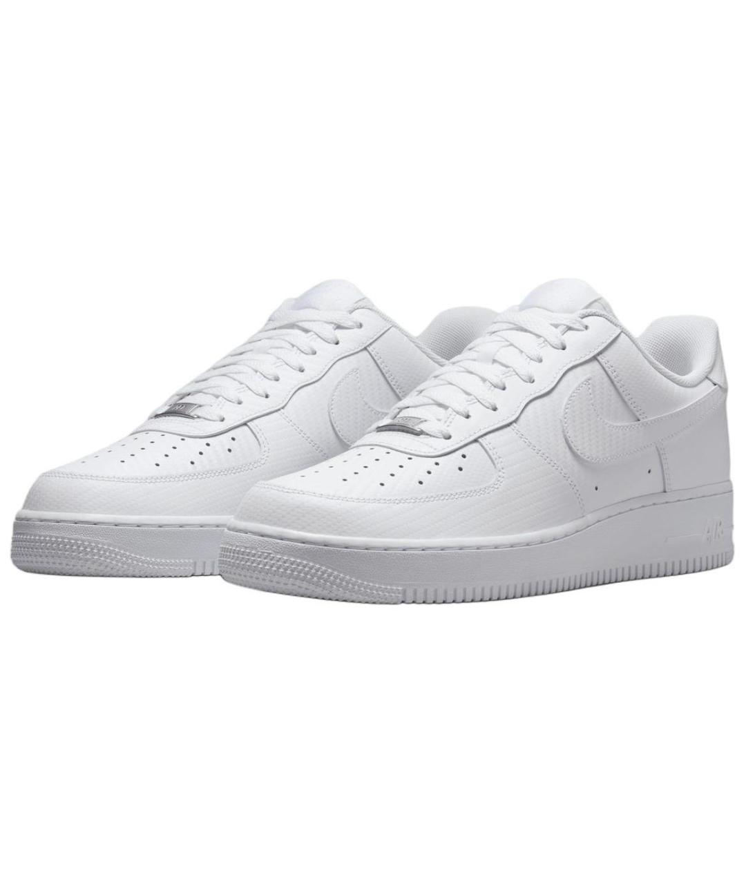NIKE Белые кожаные кроссовки, фото 4